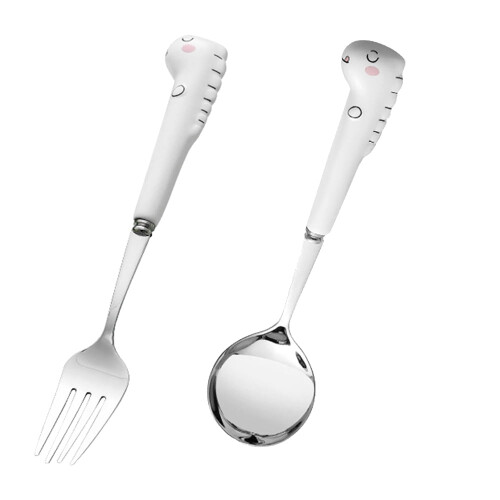 Hariumiu Kids Fork and Spoon Set Stainless Steel 2 pcs 1