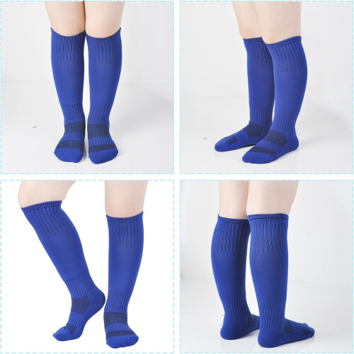 Kids Soccer Socks Knee-High Cushioned Sole 1