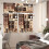 Coffee Valance Curtains Brown Logo Pattern Rod Pocket 4
