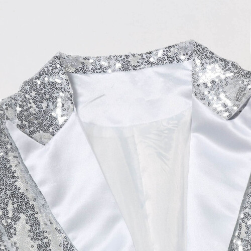 Men's Sequin Jacket Slim Fit Notched Lapel 1-Button 2