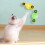 Interactive Windmill Cat Toy with Catnip LED Ball and 7