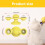 Interactive Windmill Cat Toy with Catnip LED Ball and 3