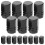 Valve Stem Caps Black Aluminum Alloy 24 Pcs 7