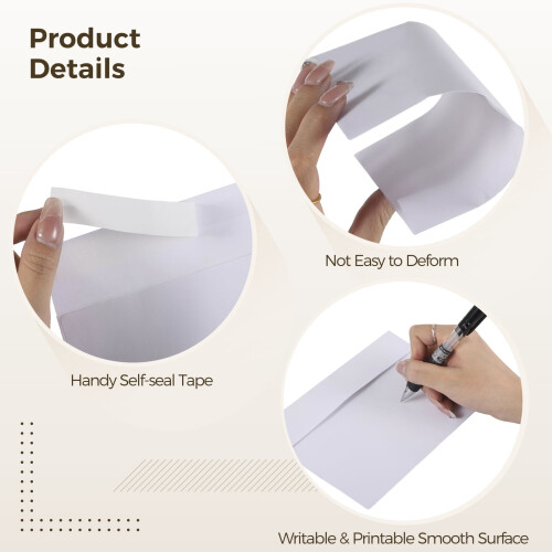 A7 Blank Cards with Self-Seal Envelopes 100 pcs 2