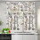 Rustic Coffee Tool Valance Curtains Wood Texture 54x18in + 3