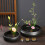 Floral Fixing Pin Copper Plastic Vase Flowers 3 pcs 1