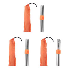 3X Reine Titan Campingkocher Windschutz Campingkocher Windschutz Outdoor Gasherd Winddicht Windschutzscheibe 15 cm