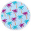Microfiber Beach Towel Flamingo Round 150x150cm 2