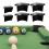 Pool Table Pocket Liners Black 6 Pieces 7