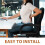 Gaming Chair Armrests Professional Sturdy Replacement 2 pcs 8