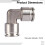 Stainless Steel 90 Elbow Air Fitting 2 pcs 4