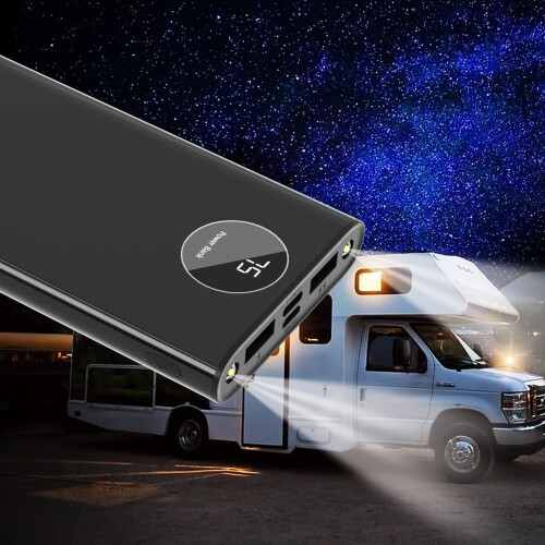 20000mAh Power Bank with LED Display and Flashlight 22.5W 2