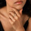 Gold Plated Stackable Rings for Women 18K Non-Tarnish CZ 3