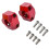 Motorcycle Handlebar Riser Aluminum Alloy Red 5