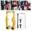 Mountain Bike Linear Pull Brake Caliper Set with Gold Pads 4