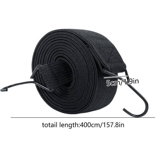 Heavy Duty Elastic Tie Down Straps with Hooks 4-Pack 2