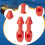 Speargun Band Wishbone Inserts Red 2 Pieces 6