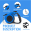 ZOUYUE Retractable Dog Leash Blue 16 FT 4