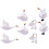 Swan Figurine Miniature Statue Wedding Decoration 4