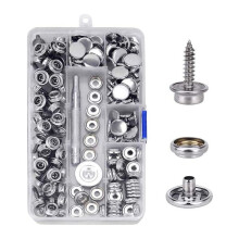 Heavy Duty Snap Fasteners Kit+ Canvas Snap Kit,Screw Snaps,Boat Cover Snaps,Carpet Snap Kit with Setting Tool for Boat