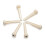 24 Bridge Pins + Saddle + Bridge Saddle Bone / Bone Acoustic Guitar White 1