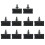 10Pcs 250-201 Quick Change Tool Holder Turning and Facing Tool Holder for Lathe Cutter Cutting Tool Bits 1