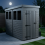 4x8 Pent Composite Shed Tanalised (Single Door, With Windows) 3