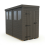 4x8 Pent Composite Shed Tanalised (Single Door, With Windows) 2