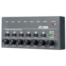 6-Channel Ultra Low-Noise Line Mixer Mini Type-C Powered