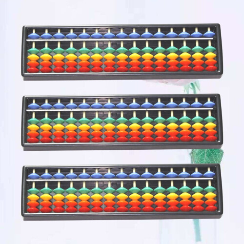 Abacus Educational Toy for Children 3 pcs 15-digit rods