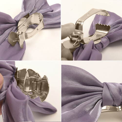 Lace Bow Curtain Tiebacks Colorful Elegant 21x13cm 2