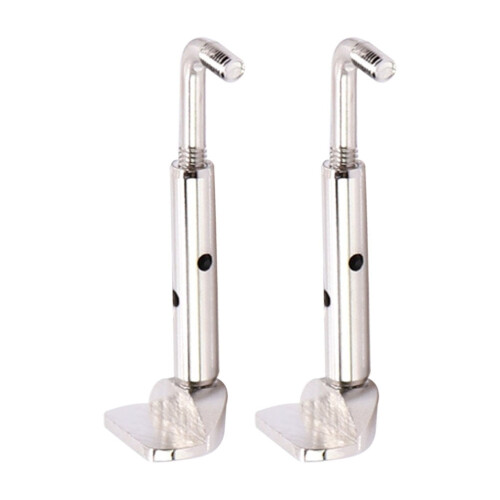 Unbranded violin chin rest clamps silver 2 pcs