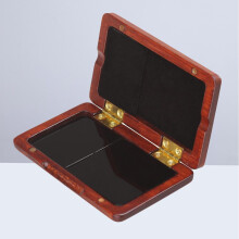 Saxophone Reed Box Solid Wood Portable Red
