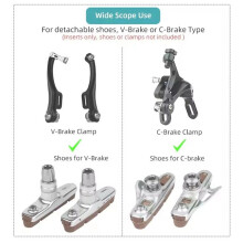 55mm Brake Inserts for Road Bikes - Compatible with Dura Race/Ultegra