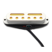 6-Gats + 2- -Humbucker met Gouden en Zilveren Pad voor ST-Single Coil-Pickup Maat 9K 4C Output Coil Splitting, A