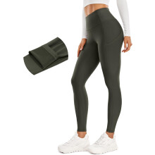 Leggings térmicos de yoga con forro polar para mujer, 71 cm (28 pulgadas)