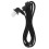 Flat Two-Prong Outlet Extender Black 5