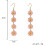 Daisy Drop Dangle Earrings for Women White Yellow Orange 6