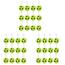 36PCS Reflector Pendant Soccer Keychain,Safety Football Reflector ,Reflective Keyring for Cycling Walking Running