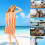 Beach Towel Oversized 40x80in Quick-Dry Striped 5