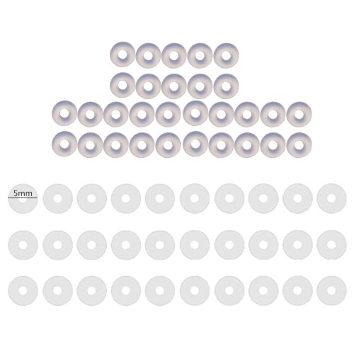 Silicone Healing Pull Piercing Discs 3/5/7/9mm 60 pcs
