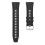 Pulseira de Silicone Curvada Compatível com Huawei GT6 Pro com Fivela Prateada - Pulseira de Substituição Black 1