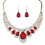Harmtty Necklace and Earrings Set Multicolor Water Drop 2