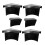 Pool Table Pocket Liners Black 6 Pieces 4