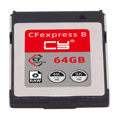 CFexpress Type-B Memory Card 64GB with CFE/CFB Adapter for
