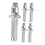 HOMEMAXS Non-Slip Walking Stick Tips 5pcs 6