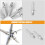 HOMEMAXS Non-Slip Walking Stick Tips 5pcs 7