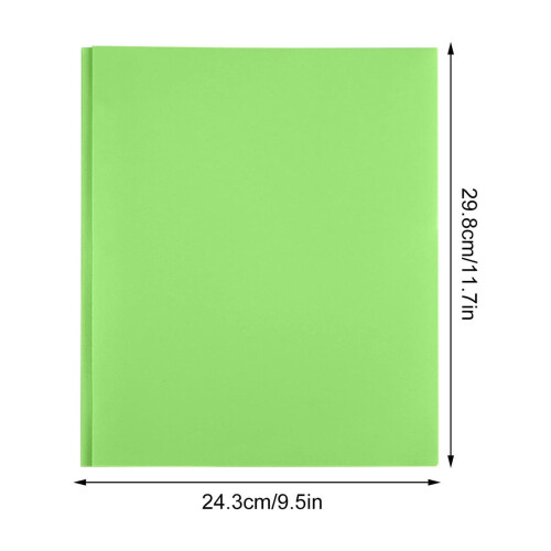Plastic Prong Folders with 2 Pockets Heavy Duty Letter Size 1