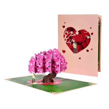 Romantic 3D Pop-Up Anniversary Card for Wife or Girlfriend