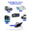 Car USB Charger Socket 12V-24V 240W Dual Switch Panel with 7